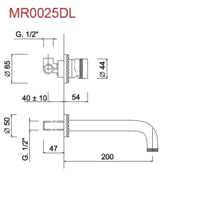 Giulini Myring Deluxe змішувач для раковини MR0025DL