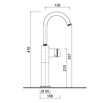 Giulini Myring Deluxe змішувач для раковини MR85H/SCDL