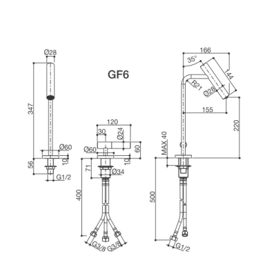 Falper Cilindro Змішувач до раковини GF6