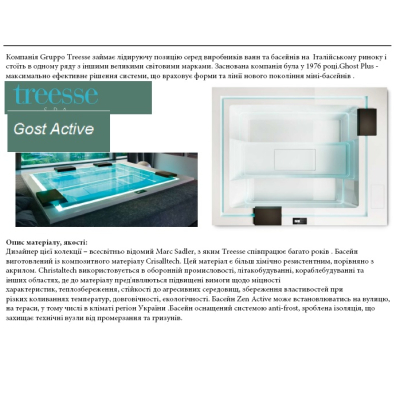 Treesse Zen Pro 280 (Gost) міні-басейн