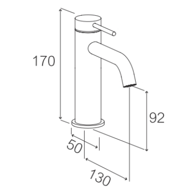 Maier Tube змішувач для раковини 3P002
