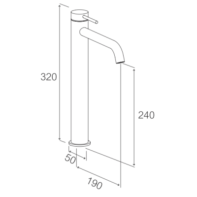 Maier Tube змішувач для раковини 3P102