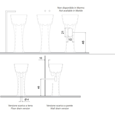Norahdesign Artemide раковина підлогова
