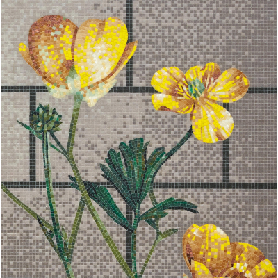 Bisazza Flora Ranunculus мозаїка панно
