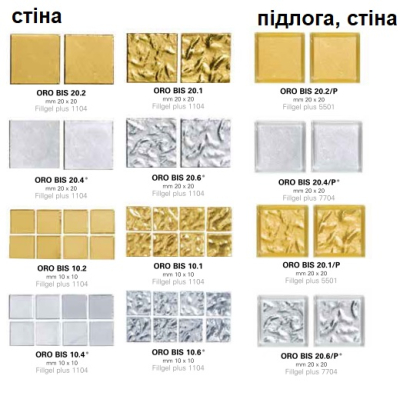 Bisazza Oro Bis мозаїка 