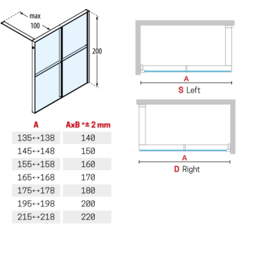 Novellini Kuadra HWL  Frame душова перегородка