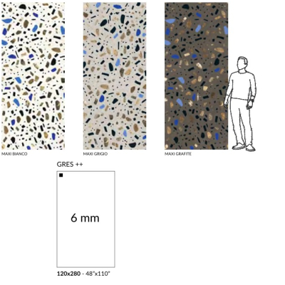 Fioranese Fio Ghiaia Slabs Terrazzo Керамограніт