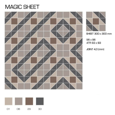 Top Cer плитка для стін та підлоги, модель Magic Sheet