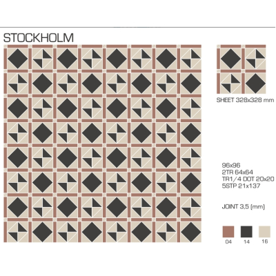 Top Cer плитка для стін та підлоги, модель Stockholm