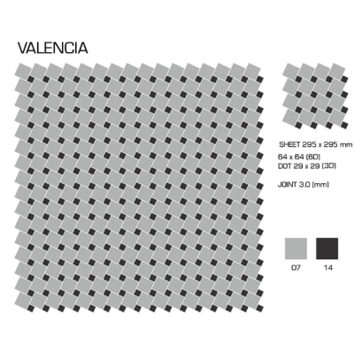Top Cer плитка для стін та підлоги, модель VALENCIA