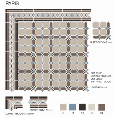 Top Cer плитка для стін та підлоги, модель Paris
