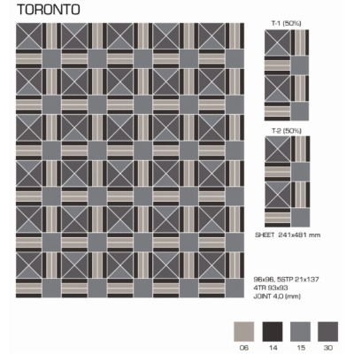 Top Cer плитка для стін та підлоги, модель Toronto
