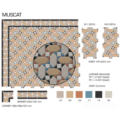 Top Cer плитка для стін та підлоги, модель Muscat