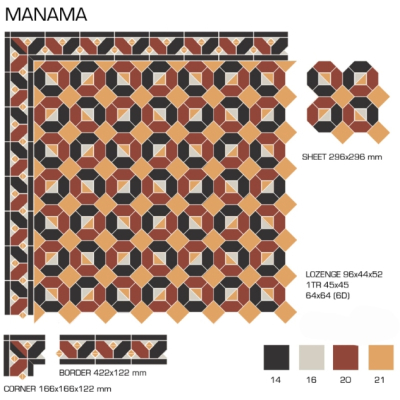 Top Cer плитка для стін та підлоги, модель Manama
