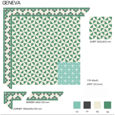 Top Cer плитка для стін та підлоги, модель Geneva
