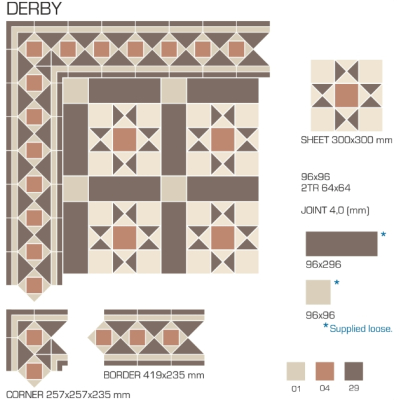 Top Cer плитка для стін та підлоги, модель Derby