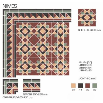 Top Cer плитка для стін та підлоги, модель Nimes