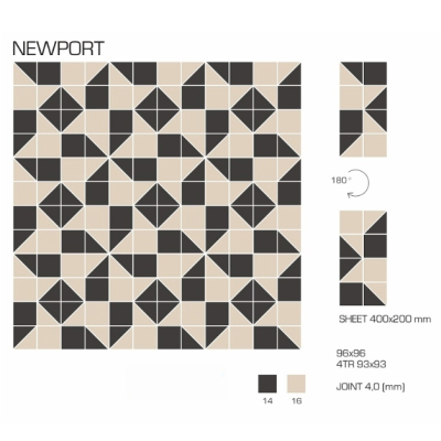 Top Cer плитка для стін та підлоги, модель Newport