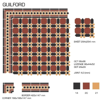 Top Cer плитка для стін та підлоги, модель Guilford