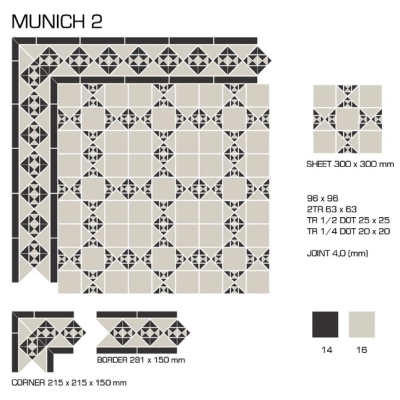 Top Cer плитка для стін та підлоги, модель Munich 2