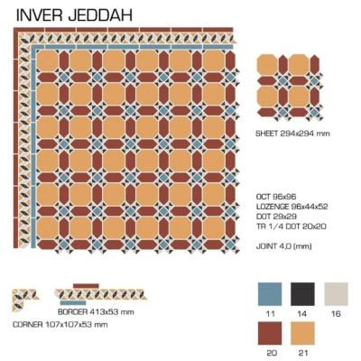Top Cer плитка для стін та підлоги, модель Inver Jeddah