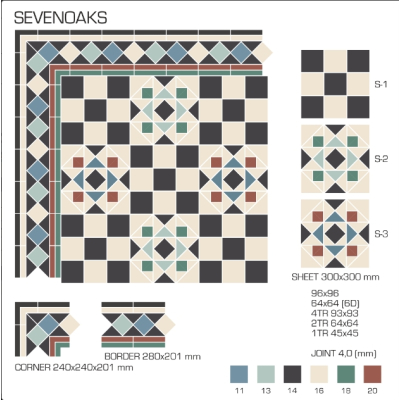 Top Cer плитка для стін та підлоги, модель Sevenoaks