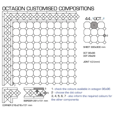 Top Cer плитка для стін та підлоги, модель Octagon
