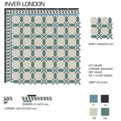 Top Cer плитка для стін та підлоги, модель Inver London