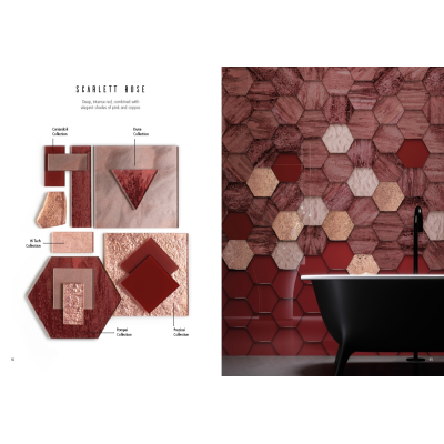 Vetro Color Glass mosaic плитка мозаїка скляна Rosso