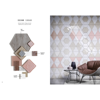 Vetro Color Glass mosaic плитка мозаїка скляна Rosa