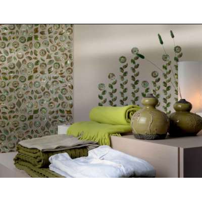 Vetro Vivo Glass mosaic Foglie мозаїка скляна Verde
