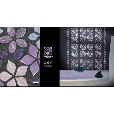 Vetro Vivo Glass mosaic Foglie мозаїка скляна Verde