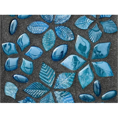 Vetro Vivo Glass mosaic Foglie мозаїка скляна Verde