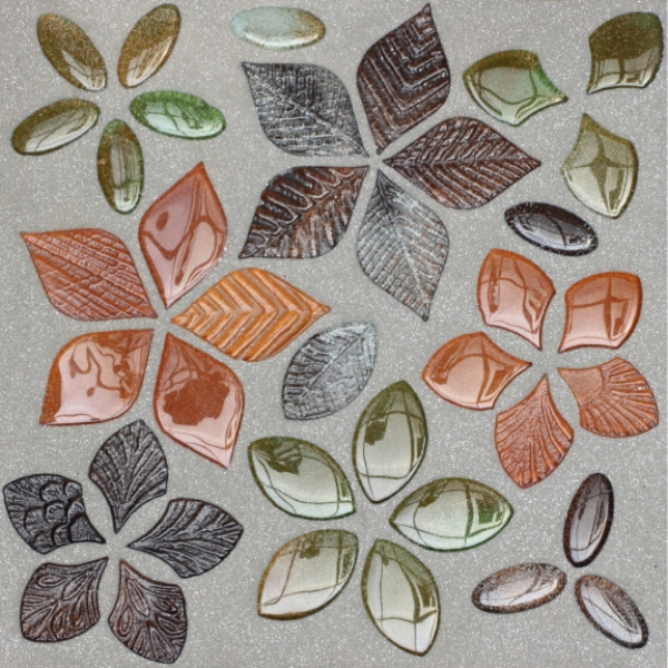 Vetro Vivo Glass mosaic Foglie мозаїка скляна Autumn