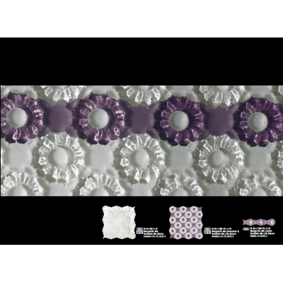 Vetro Vivo Glass mosaic Margherite мозаїка скляна 