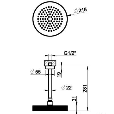 Gessi Shower душова лійка 63452