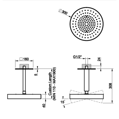 Gessi Shower душова лійка 63470