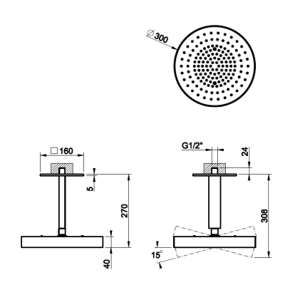 Gessi Shower душова лійка 63472