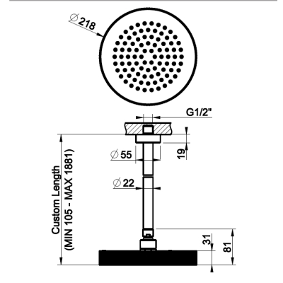 Gessi Shower душова лійка 63450