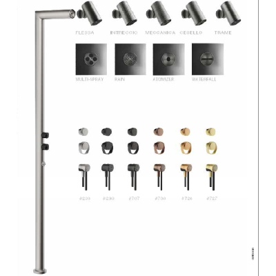 Gessi Outdoor вуличный душ 63203/63204