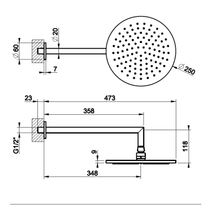 Gessi Shower душова лійка 63348