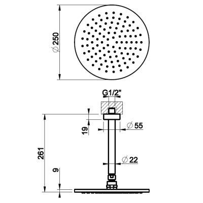 Gessi Shower душова лійка 63352