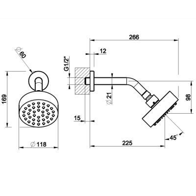 Gessi Shower душова лійка 63354