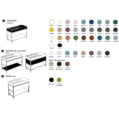 Nic Design Elen90 раковина з тумбою 90см