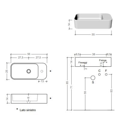 Nic Design Mini Living Nanoo раковина 55 см