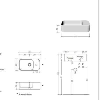 Nic Design Mini Living Nanoo раковина 40 см