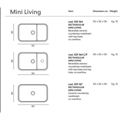 Nic Design Mini living раковина з тумбою 50см