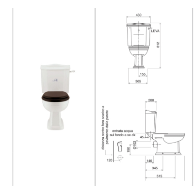 Gentry Home Balasani унітаз з середнім бачком