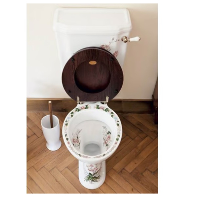 Gentry Home Victorian унітаз із середнім бачком із декором Garden Pattern