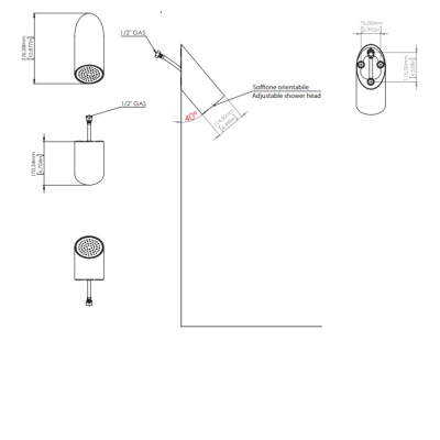 Linki P360 душова лійка PUR306
